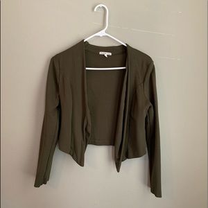 Cropped Green Vest